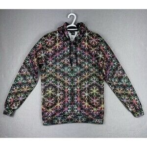 Electro Threads Hoodie Unisex XS Freak'Quency Pullover Positive Vibes Cool Fun